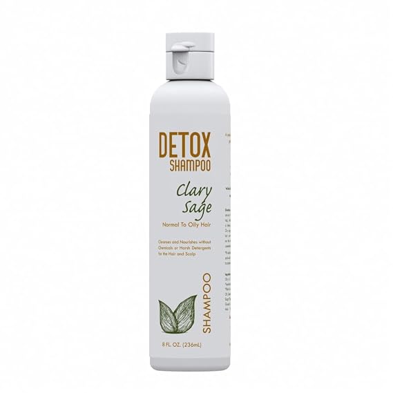 Dherbs Detox Shampoo- Clary Sage, 8 Oz.