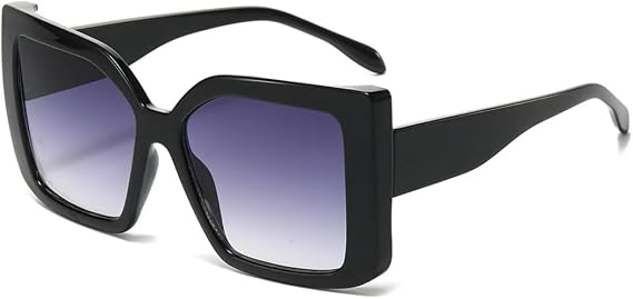 Large Frame Sunglasses Unisex Uv400 Rectangle Simple