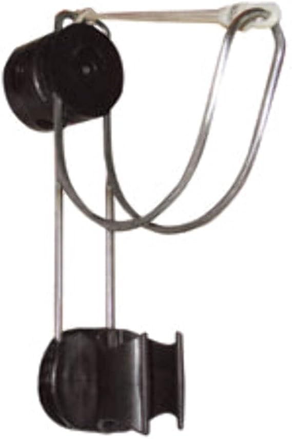 Holder for Lifebuoy Ring/Horseshoe & Lifebuoy Light, made of stainless steel,  with a plastic holder and a small elastic stretch cord for keeping the ring or lifebuoy steady on the holder