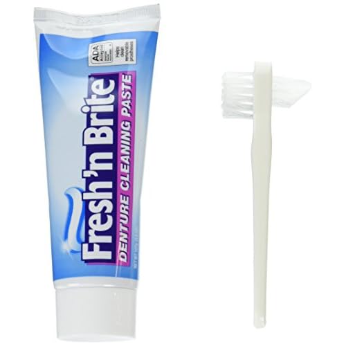 Fresh n Brite Denture Cleaning Paste, 3.8 Ounce Pack of 2