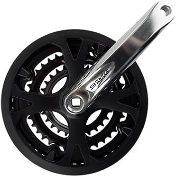 Sr Suntour XCC Crankset, 175x48/38/28, Silver