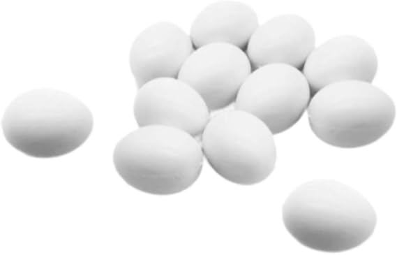 LOVIVER 12x Solid Pigeon Eggs,Artificial Eggs Dove False Eggs Simulation Eggs for The Birds to Stop Laying Eggs, Breeding, Incubation