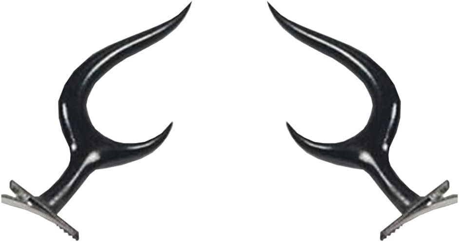 Hazbin Hotel Alastor Cosplay Props Glasses & Devil Horns Hairpin Unisex Costume Accessories Anime Cosplay Headdress Accessories for Halloween