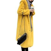 Women's Warm Winter Coat Open Front Long Cardigan Overcoat Jacket Long Sleeve Faux Fur Outerwear with Hooded