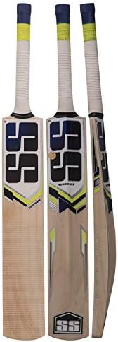 SS Kashmir Willow Leather Ball Cricket Bat for Adults Full Size with Full Protection Cover Short Handle 2019 Series Super Power