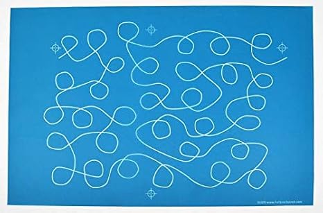 Full Line Stencil Loopy Meander, Continous E2E Quilt Template (31029)