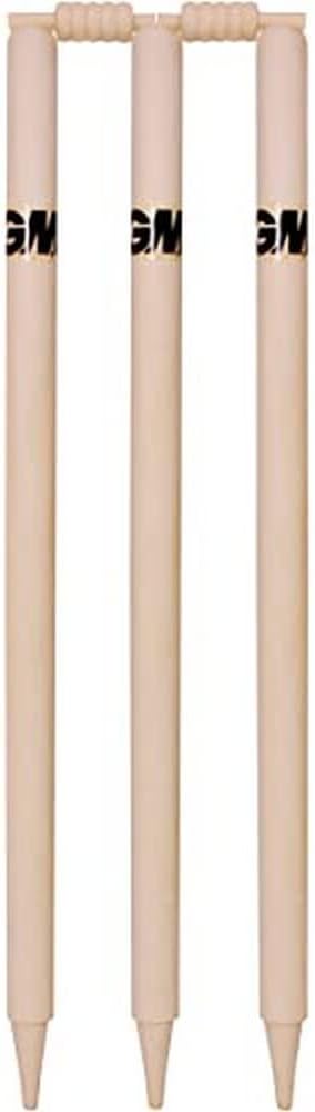 GM Bleached & Polished Cricket Stumps Set