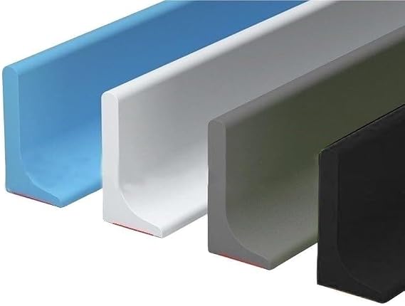 Waterproof Strip, Silicone Shower Threshold Waterproof Strip, Waterproof for Wet Room Floor, Shower Waterproof, Edge Sealing of Bathroom Kitchen Sink.(Gray)