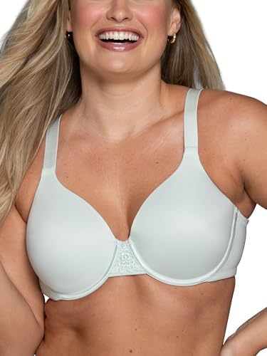 Vanity Fair Womens Full Figure Beauty Back Smoothing Bra, 4 Way Stretch Fabric, Lightly Lined Cups up to H