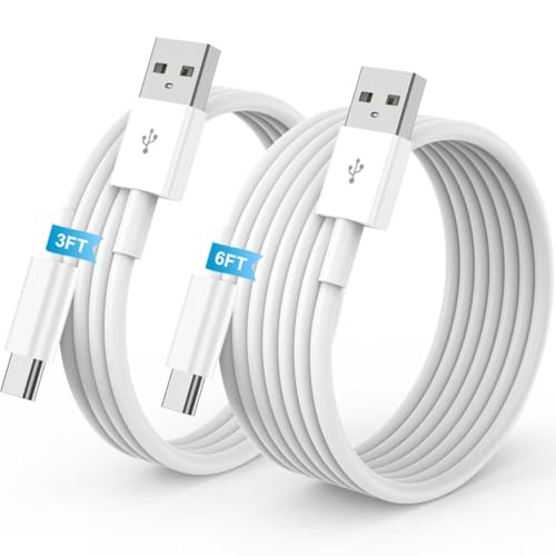 Car Carplay for iPhone 17 16 15 Charger Cord, 2Pack [3FT6FT] USB A to USB C Charging Cable for Apple 17 16 15 ProPro MaxPlus Type C Cord, for iPad Pro 12.911, Air 5th4th Gen