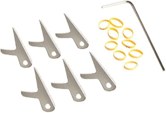 Swhacker #203 Replacement Blades, 1.75" Cut, Stainless Steel Broadhead Replacement Blades for 100 Grain Broadheads, 6 Pack