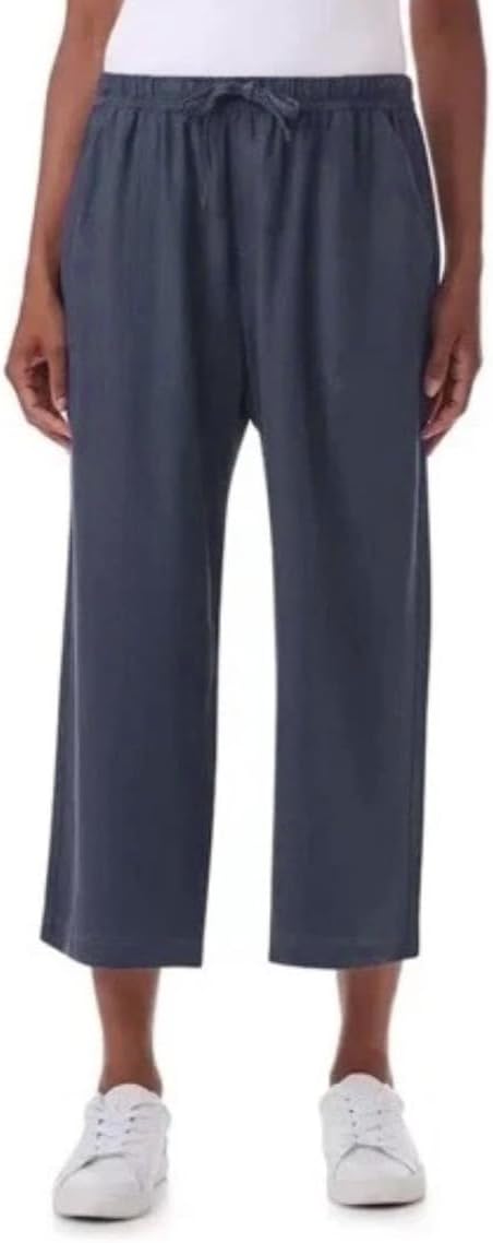 Splendid Women's Cropped Wide Leg Drawstring Pants