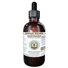 Hawaii Pharm Hawthorn Alcohol-Free Liquid Extract, Hawthorn (Crataegus Laevigata) Dried Berry Glycerite 4 oz