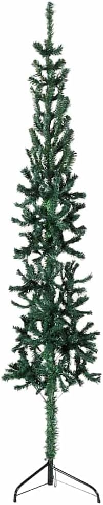 Casafoyer Slim Artificial Half Christmas Tree with Stand Green 70.9"