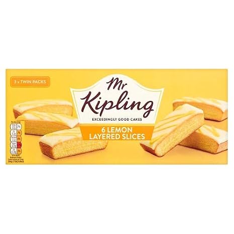 Mr Kipling Lemon Layered Slices 6pk (Pack of 3)