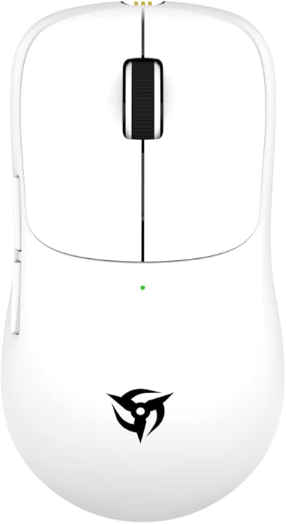 ninjutso Katana Superlight Wireless Pro Gaming Mouse - 60G Ultra-Lightweight, 19000 DPI, 96H Battery & Magnetic Charging (White)