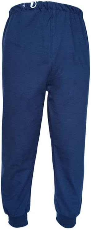Waterproof Diaper Pants for The Elderly, Leak-Proof Long Pants, Washable Cotton, Adult Urine Pads,Paralyzed, Bedridden Men Women (Blue,M)