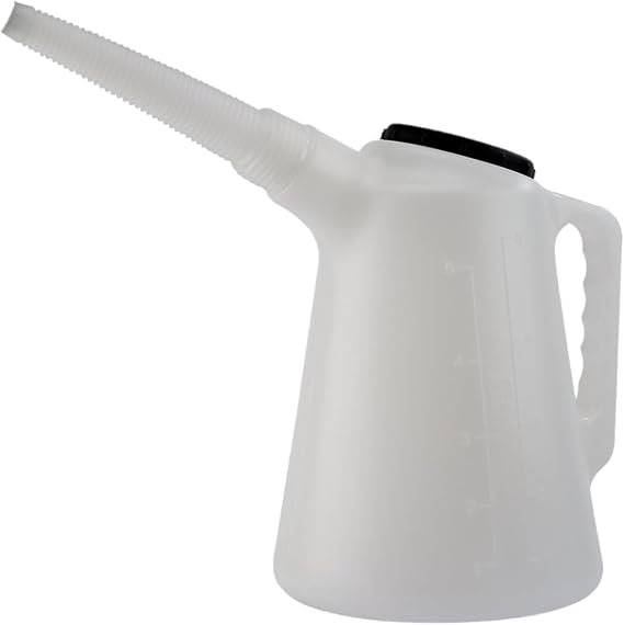 Draper 3L Measuring Jug with Flexible Spout | Plastic Jug with Lid | Easy Carrying Handle | 43964