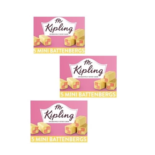 AMBARII Mr Kipling Mini Battenberg Cake 5Pk - 3 pack