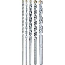Makita E-10643 5 Pc. Assorted Carbide Tipped Percussion Masonry Hammer Drill Bit Set