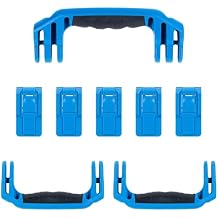 Pelican 1626 Replacement Handle & Latch Set by ColorCase - Blue Handles & Push Button Latches