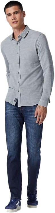 Mavi Zach Men's Straight Leg Regular Rise Jeans for Men Casual Pants Stretchable Men's