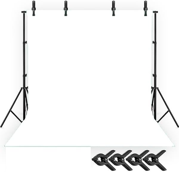 150x200 cm white screen beyaz fon perde fotoğraf ve ürün çekimleri Için ve Fon Standı