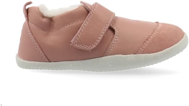 Bobux Xplorer Marvel Arctic - Merino Wool Lined Leather Shoes, Rose, Scuff-Resistant, Wide Strap