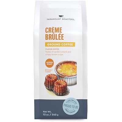 Paramount Roasters Coffee Creme Brulee Flavored Ground Coffee, 12 Ounce