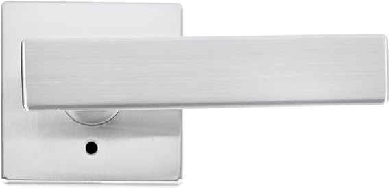 Delaney Kira Privacy (Bed/Bath) Door Lever Right-Hand Satin Nickel