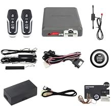 EASYGUARD Semi Plug and Play, PKE Remote Starter kit, with Passive keyless Entry, Push Start Button, keyless Start, Fit for Key Start Gas Engine Ford F150 2015-2020 only
