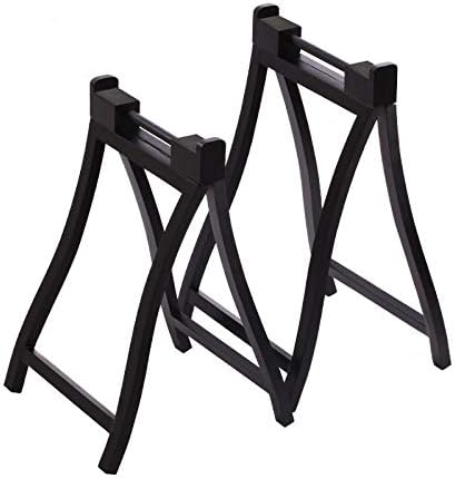 LANDTOM Professional A-Style Portable and Easy Travelling type Guzheng Stand made of Solid Wood (Ebony- Black)...