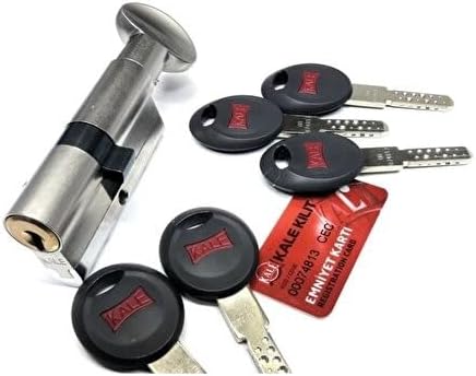 Kale Kilit Tüpten Şifreli Mandal Topuzlu Silindir 68mm 26 ve 10 ve 32 5 Anahtarlı Sarı Blisterli