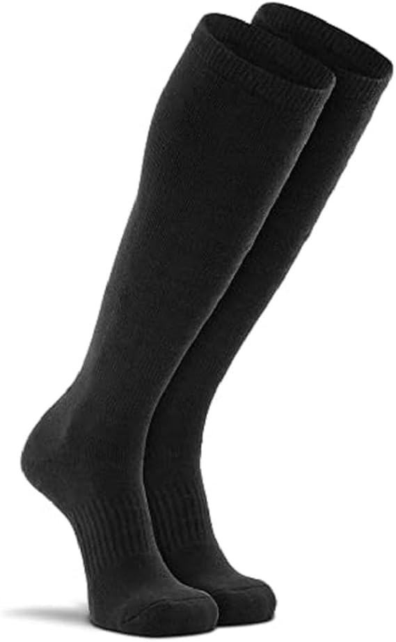 Fox River Over the Calf Military Socks | Lightweight | Breathable | Army Colors | Ultimate Comfort | All Condition and Weather Socks | Black (Lightweight) | Large