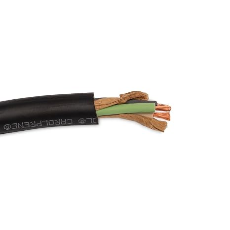 wirenco 8/3 SOOW Portable Cord, 600V, RoHS Compliant (40Ft Cut)