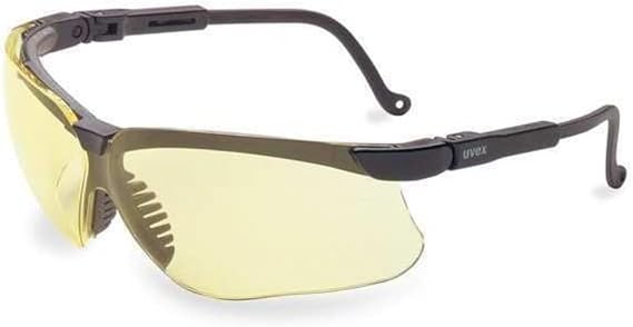 Honeywell Uvex Genesis Safety Glasses with Uvextreme Anti-Fog Coating, Black Frame