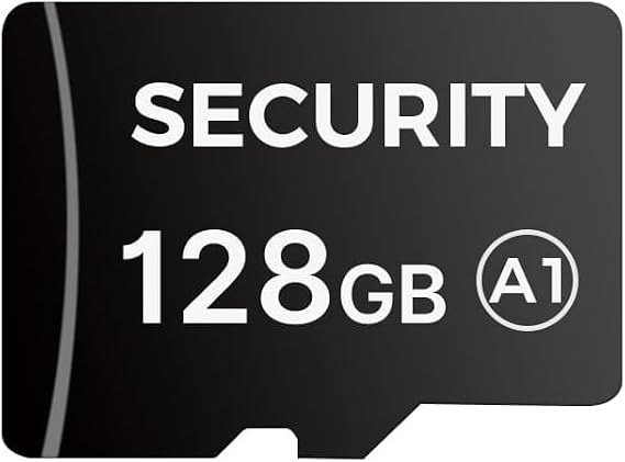 Hiseeu Micro 128GB SD Card for Cameras, Read 90MB/sec, Write 25MB/sec, Memory Card for Security Cameras Indoor Outdoor