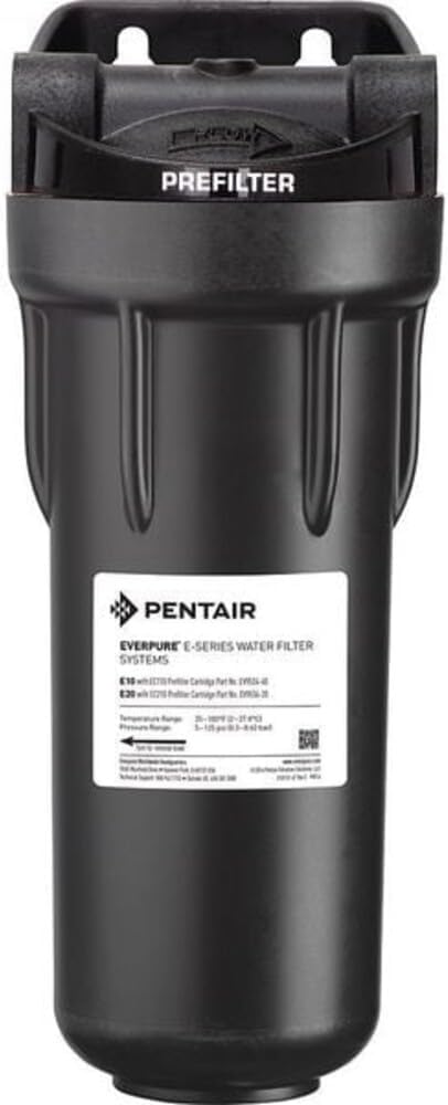 Everpure EV979580 Water Purification Unit, 10-Inch, Durable Plastic, Tight EC110 Sediment Filters 10 Micron