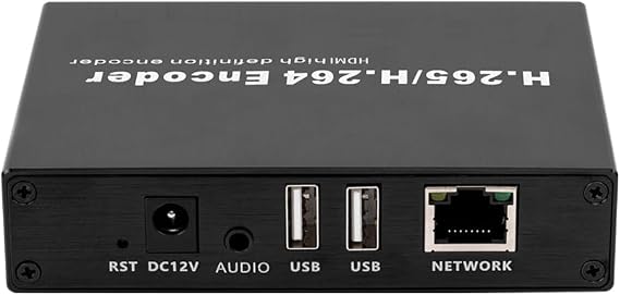 EXVIST H.265 1080P HDMI Video Encoder/Decoder USB 2.0 for 1080P Webcam RTSP Video Decoder Compatible with Live Stream Network Decoder for YouTube Facebook Wowza Twitch
