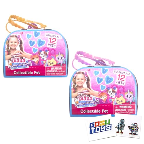 Love Diana Fashion Fabulous Series 2 Collectible Pet 2 Pack with 2 Gosutoys Stickers