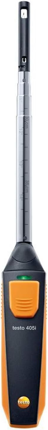 testo 405i Anemometer Handheld for Air Celocity, In-Duct Airflow and Temperature CFM Meter with Extendable up to 15" Telescopic Shaft - Wind Meter with Bluetooth and App Operation