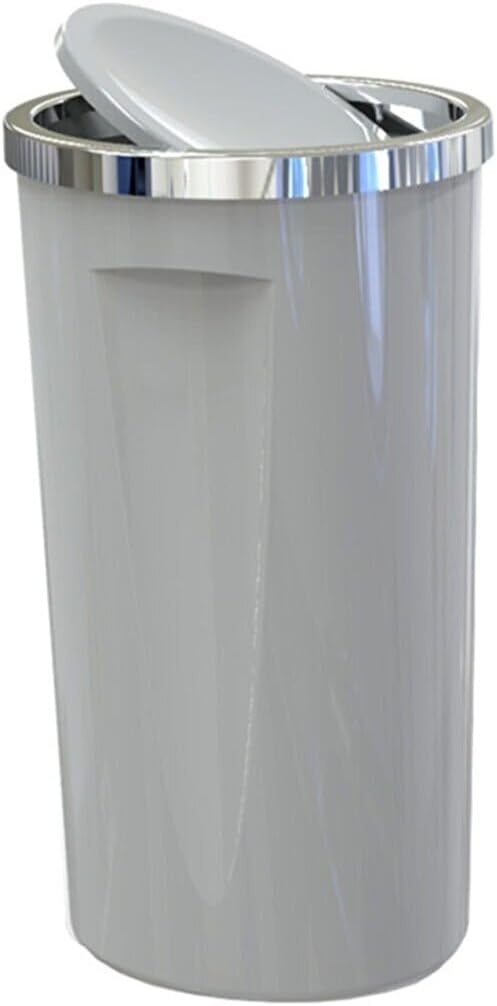 Primanova M-E76-07 Lenox Trash Can, 35 Liters, Grey