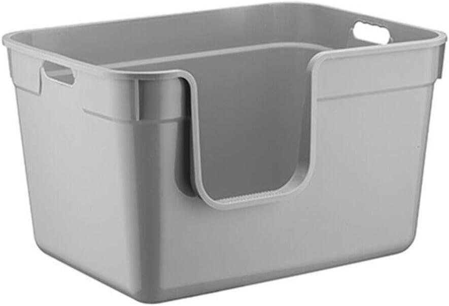Tanos Yarı Açık Kedi Tuvaleti 54x40x32 - Gri