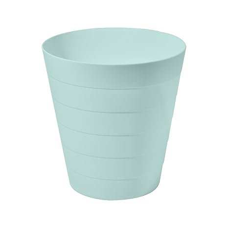ZXJ Small Trash Can - Round Waste Basketbin - 2 Gallon - Green - Bathrooms, Laundry Room, Kitchens, Offices