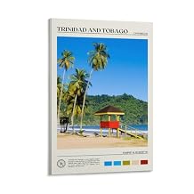 Real Photo, Trinidad And Tobago Print, Trinidad And Tobago Wall Art, Trinidad And Tobago Poster, Tri Poster Print Decorative Pain Ting Canvas Wall Art Living Room Posters Bedroom Painting 20x30inch(50