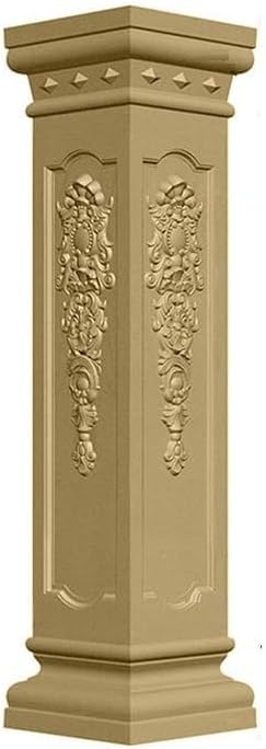Fiber-Reinforced Roman Column Concrete Mold, Square Column Mold, Four Square European Style Building Column Mould, Cement Gate Column Model 30 * 335cm #18