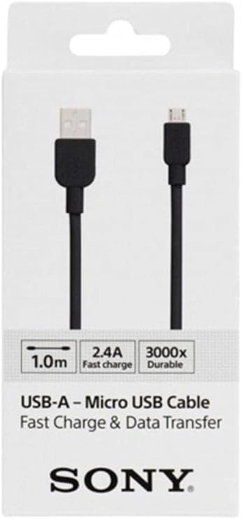 Sony Cp-Ab100Bbox Mikro Usb Şarj Ve Data Kablosu, Siyah