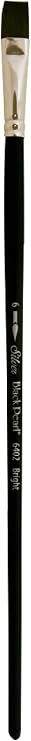 Silver Brush Limited Black Pearl Bright Oil and Acrylic Brush, Size 6