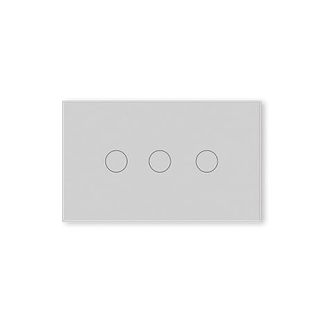 Smart Switch,Neutral Wire Required,APP Control,Grey 3 Button