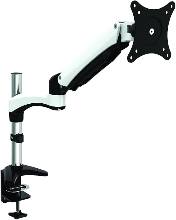 Amer Mounts | 15"-29" LED LCD Monitor Arm | Hydra1 Gas Spring Loaded Articulating Arm | Single | Clamp and Grommet Base